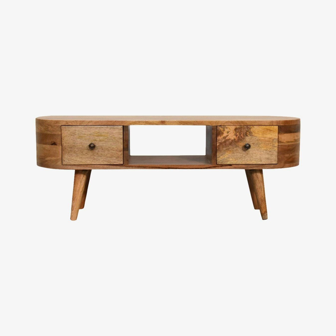 Mini Rounded Entertainment Unit by Artisan Furniture