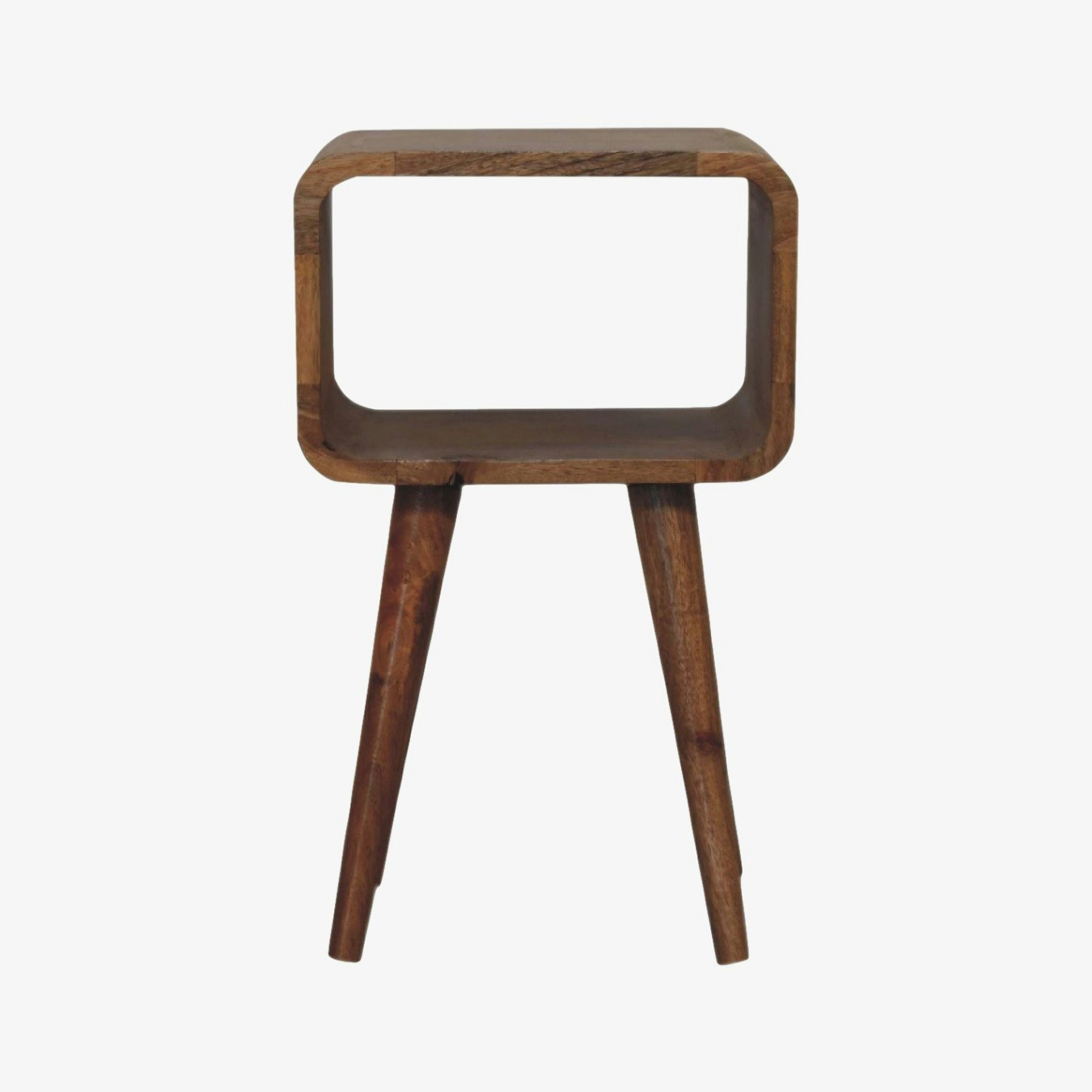 Mini Curved Open Bedside - Mango Wood by Artisan Furniture