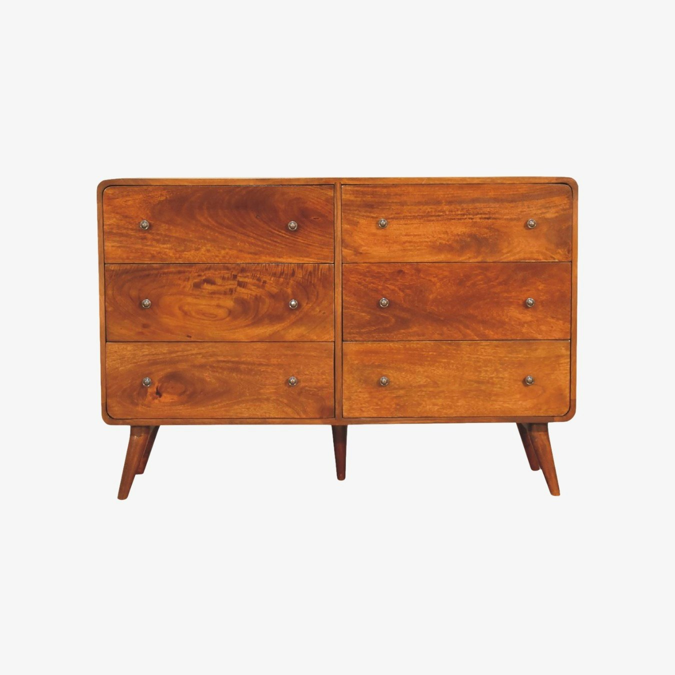 Large Curved Chestnut Chest by Artisan Furniture