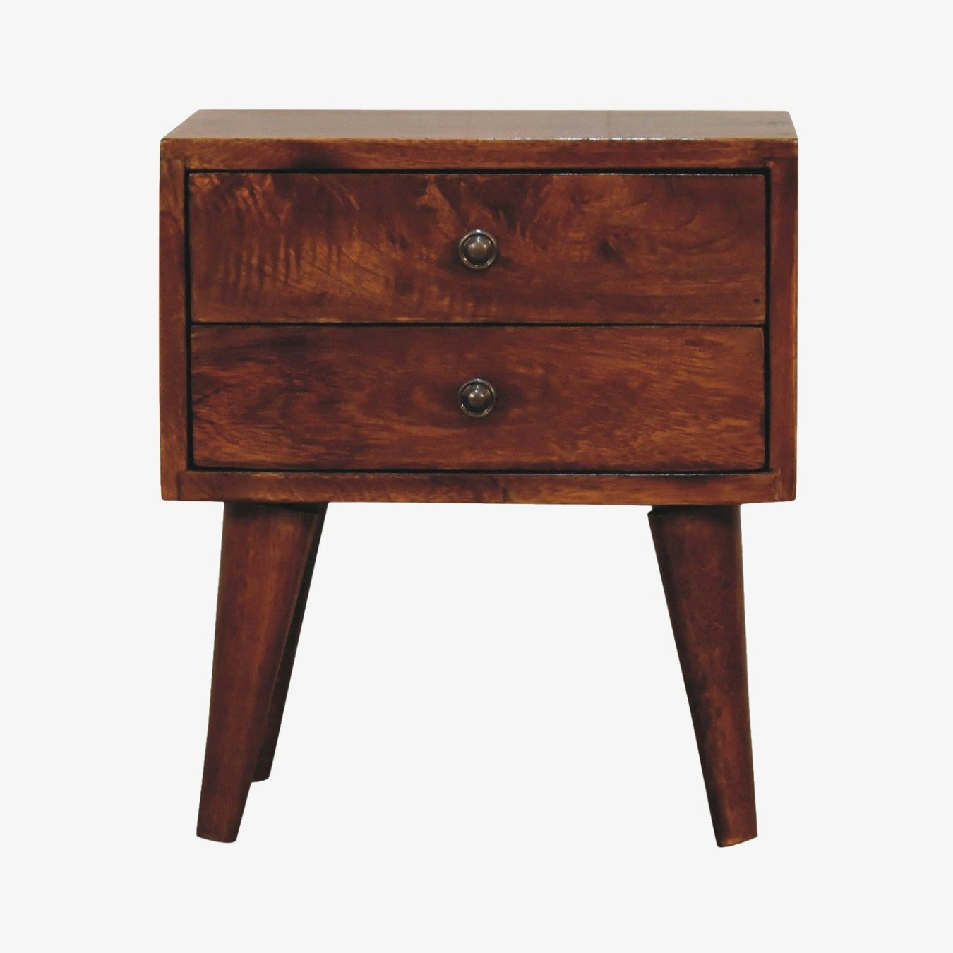 Mini Chestnut Modern Solid Wood Bedside by Artisan Furniture