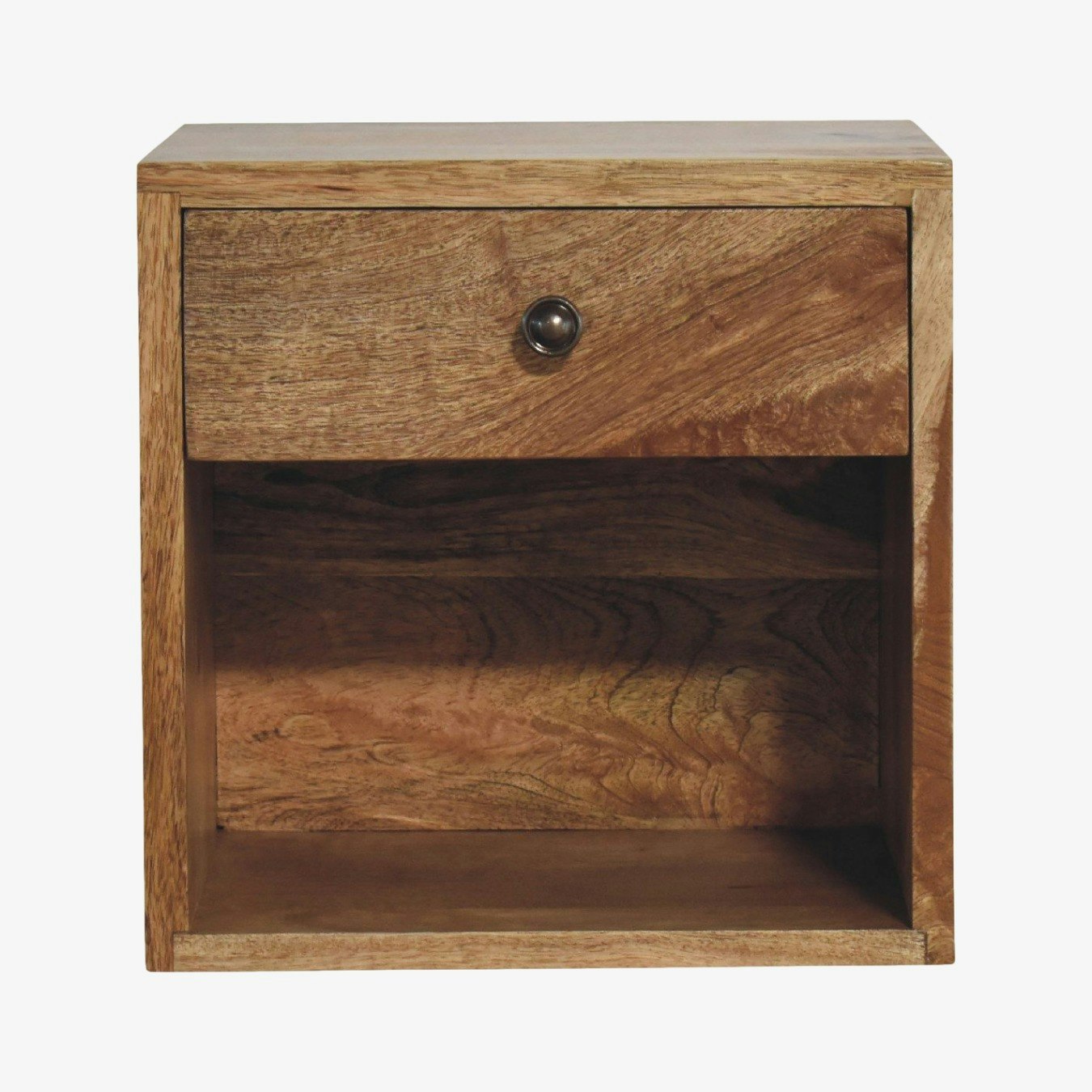 Wall Mounted Mini Classic Oak-ish Bedside by Artisan Furniture
