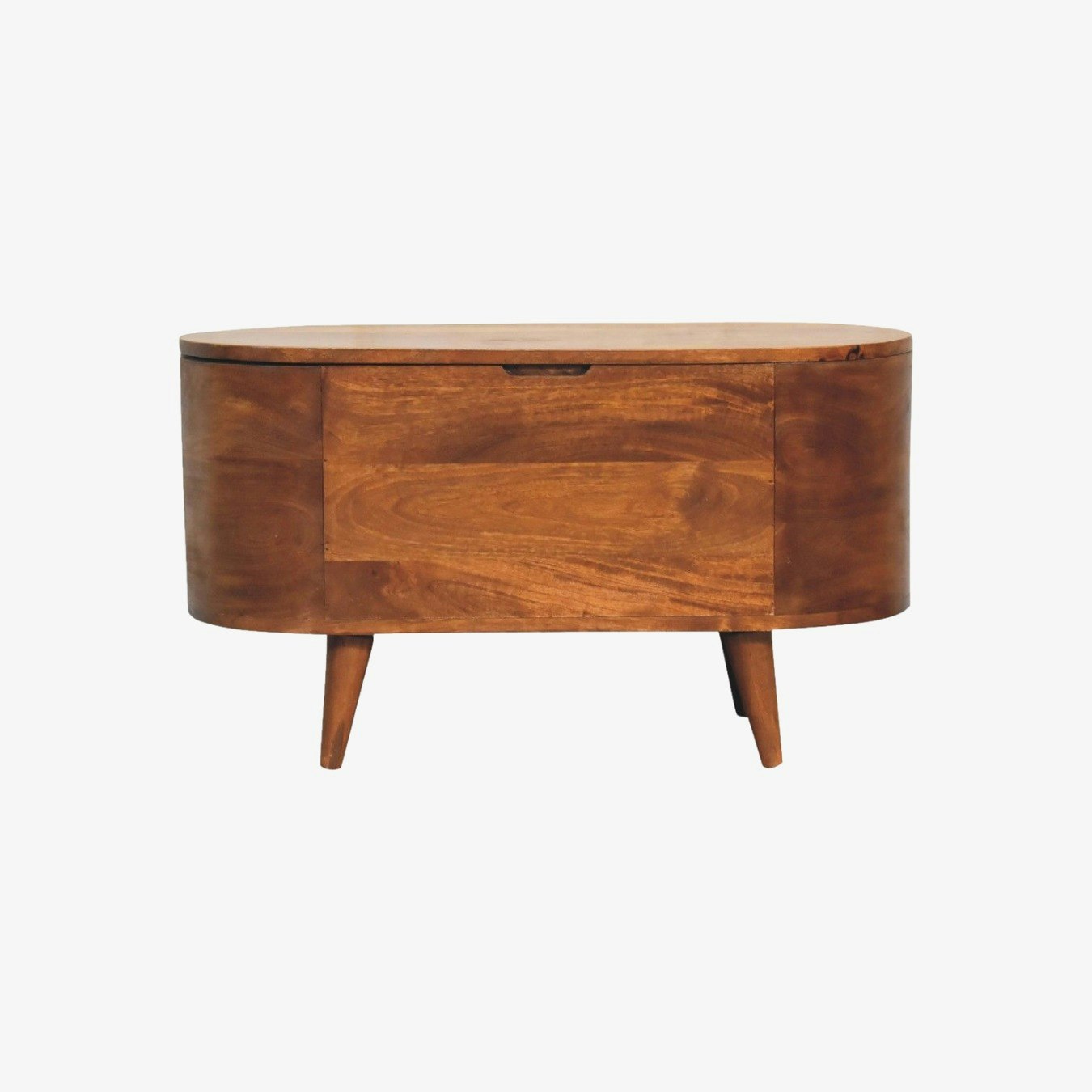 Chestnut Rounded Lid up Blanket Box by Artisan Furniture