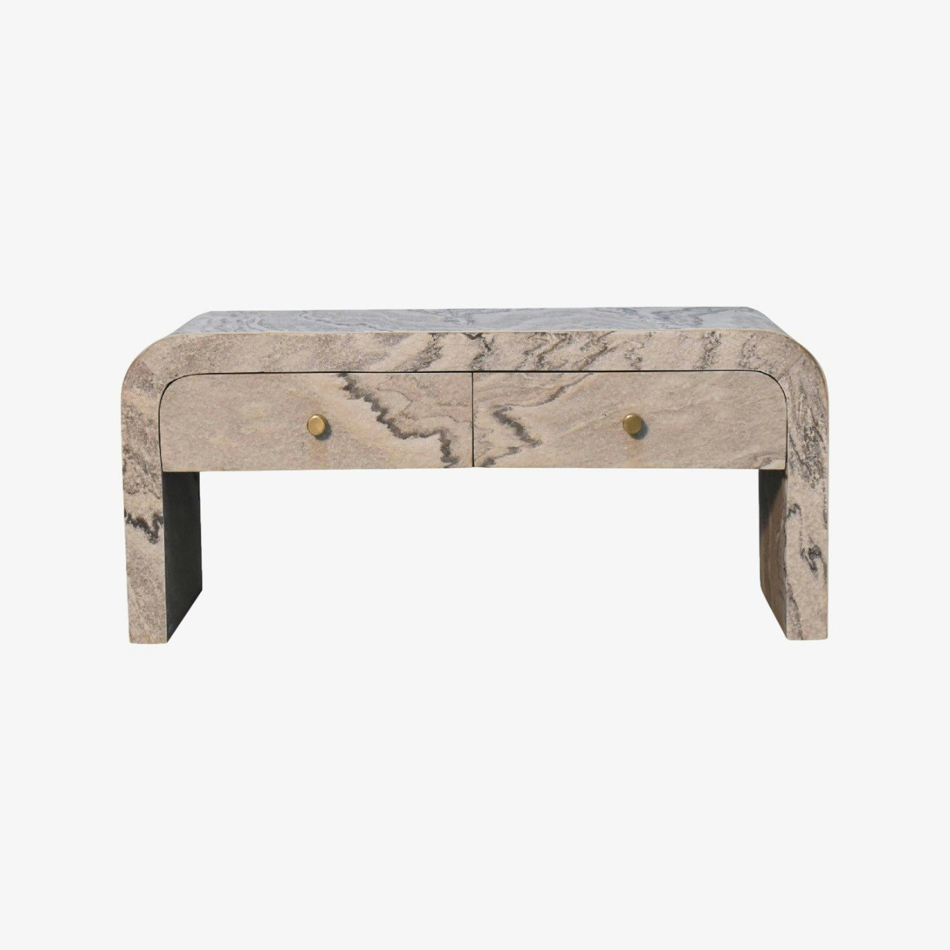 Nouveau Media Unit - Marble by Artisan Furniture