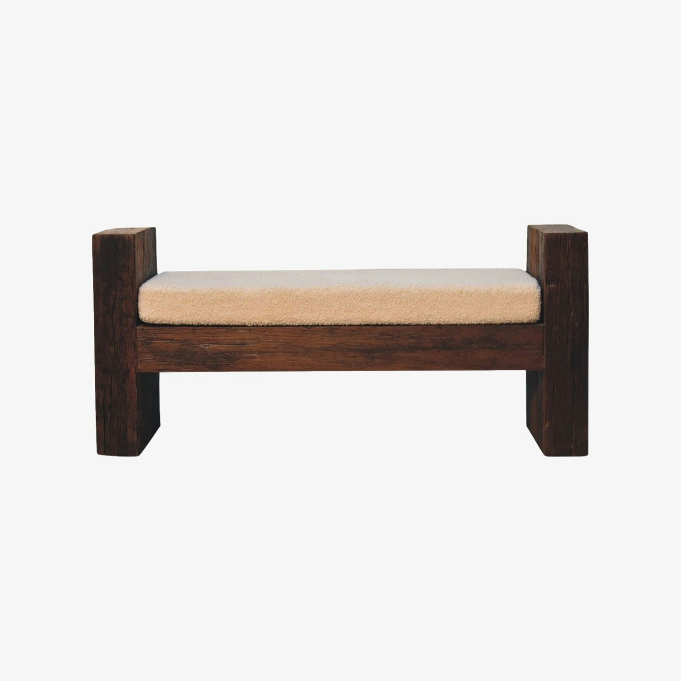 Reclaimed Boucle Bench by Artisan Furniture