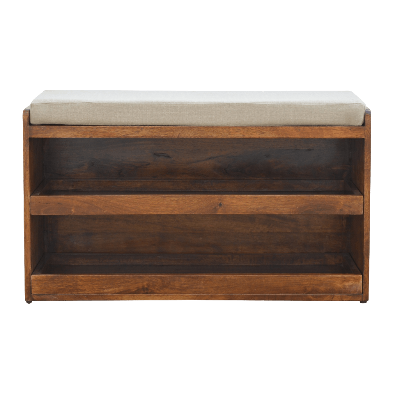Mud Linen Pull out Shoe Bench by Artisan Furniture