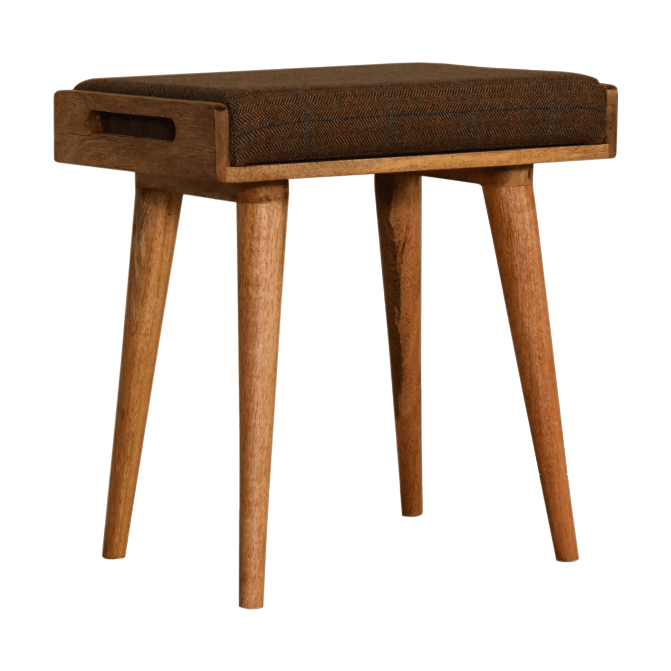 Multi Tweed Tray Style Footstool by Artisan Furniture