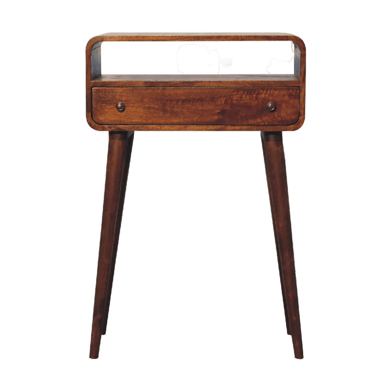 Chestnut Nordic Style 1 Drawer & 1 Slot Console Table by Artisan Furniture