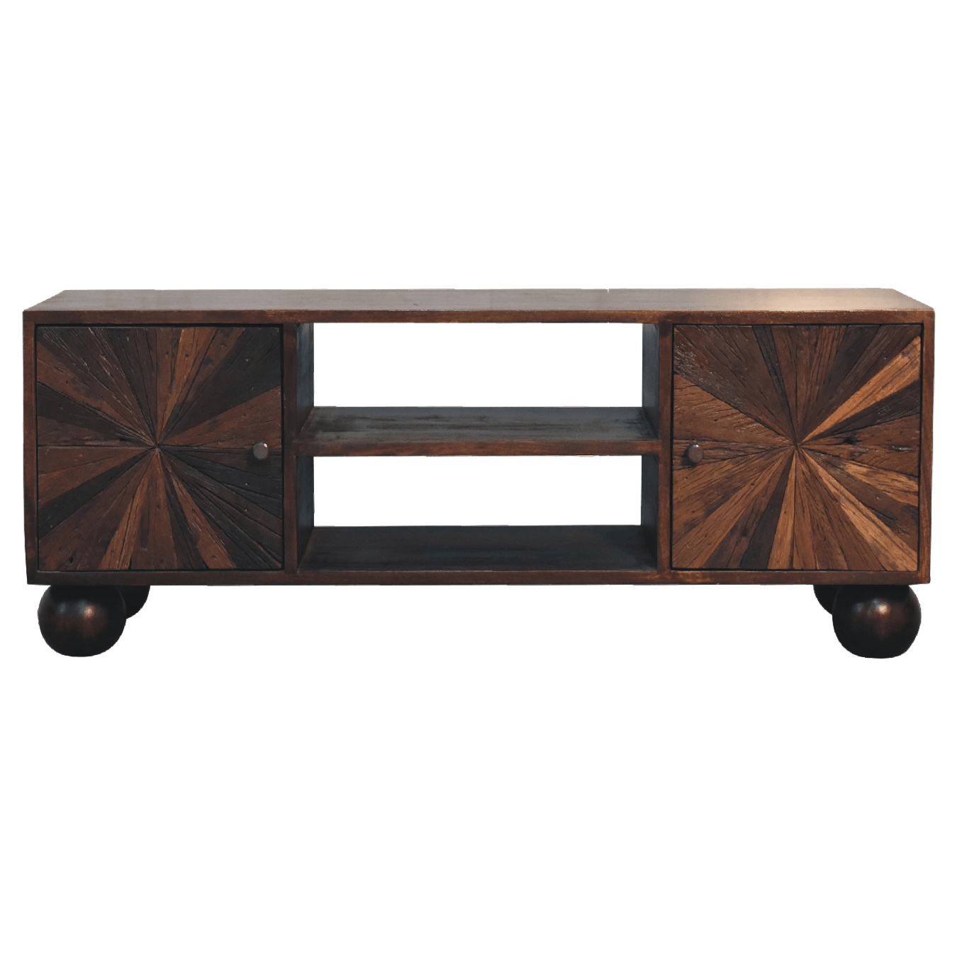 Sunrise Ball Walnut TV Unit by Artisan Furniture