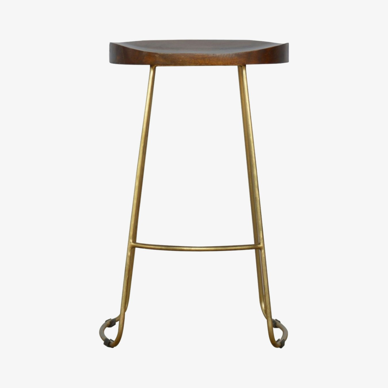 Iron Bar Stool - Gold by Artisan Furniture