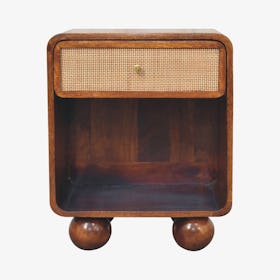 Open Woven Bedside - Chestnut