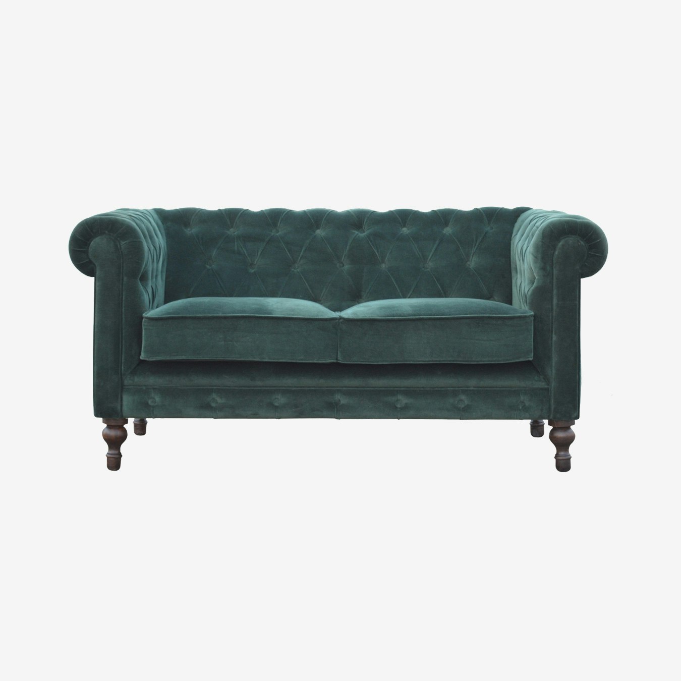 Chesterfield Sofa - Emerald Green - Velvet by Artisan Furniture