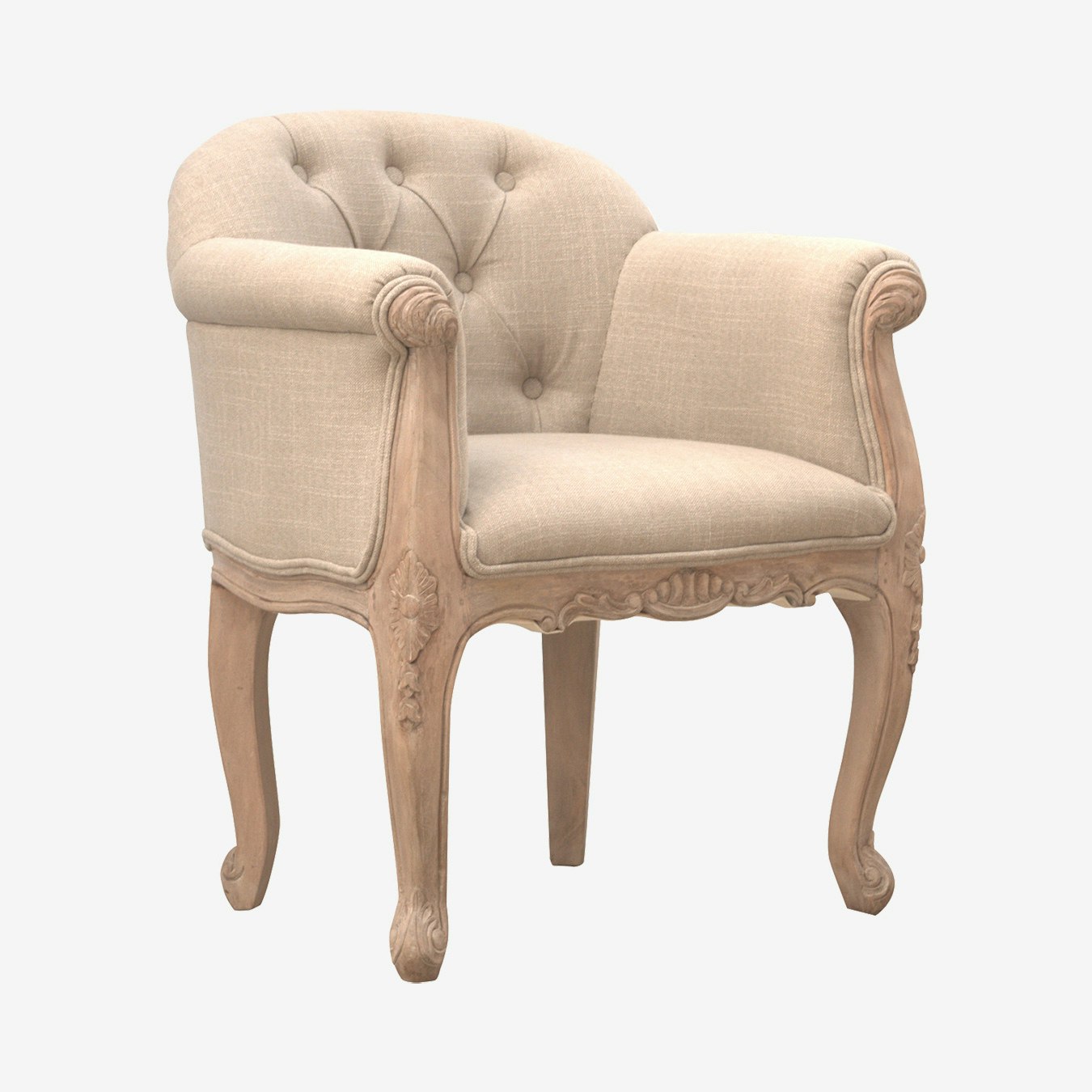 French Style Deep Button Chair by Artisan Furniture
