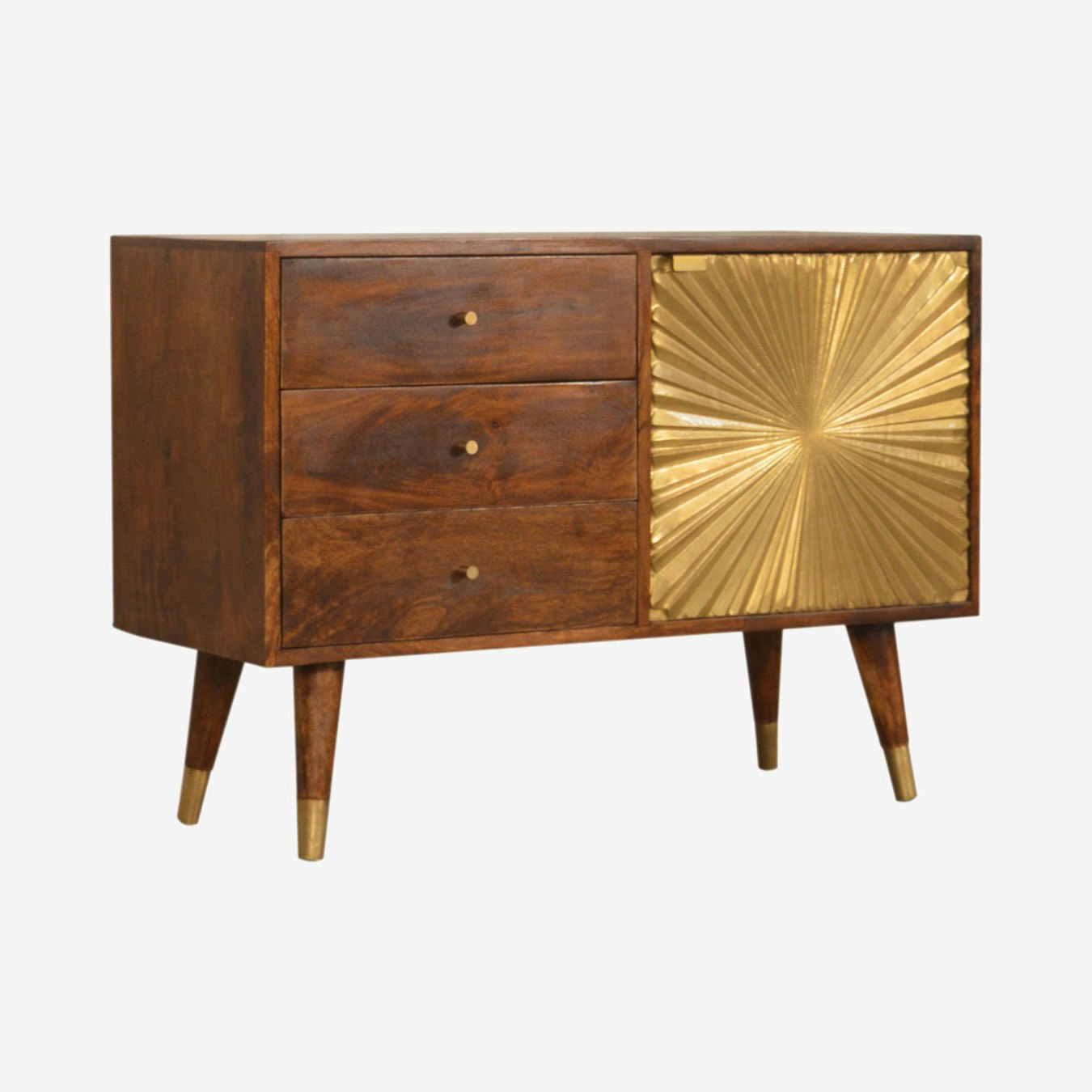 Manila 3-Drawer Cabinet - Gold by Artisan Furniture