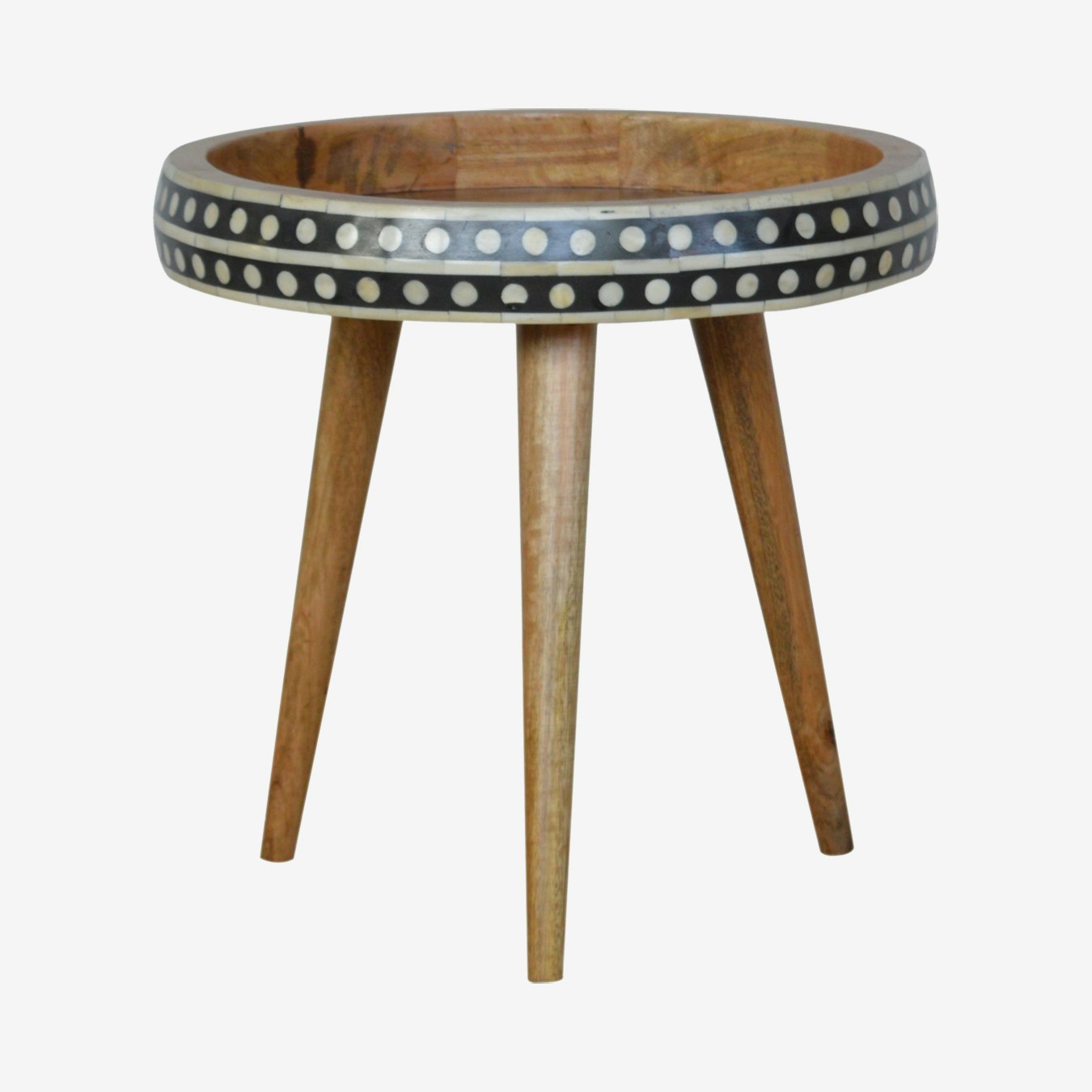 Nordic Style End Table - Black / White by Artisan Furniture