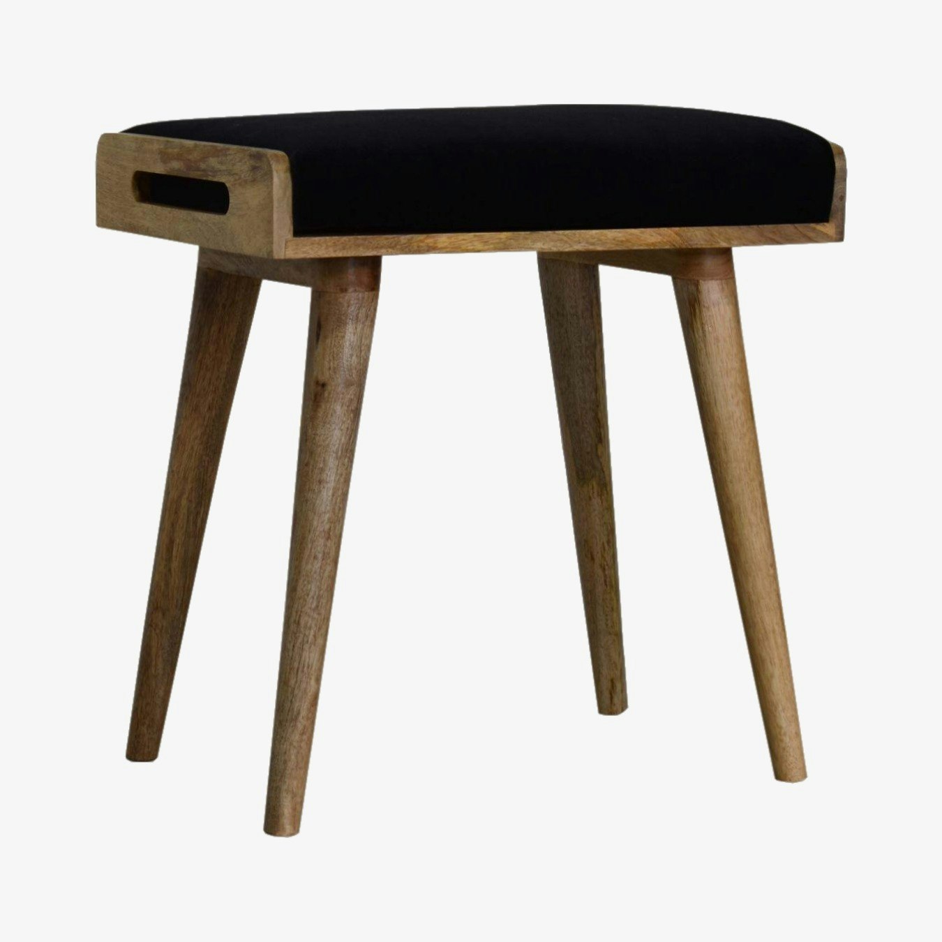 Niny Footstool - Black by Artisan Furniture