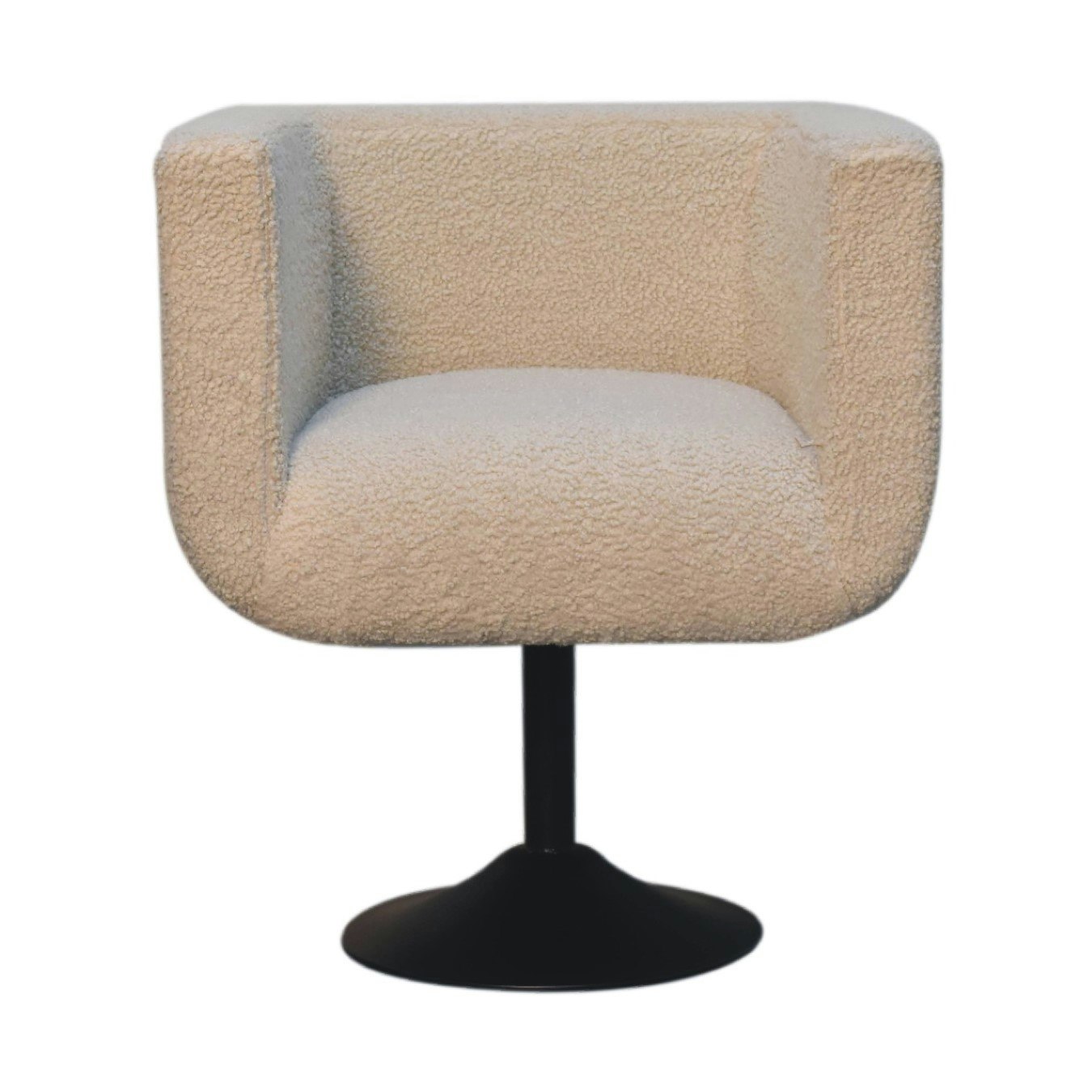 Boucle Swivel Chair - Cream by Artisan Furniture