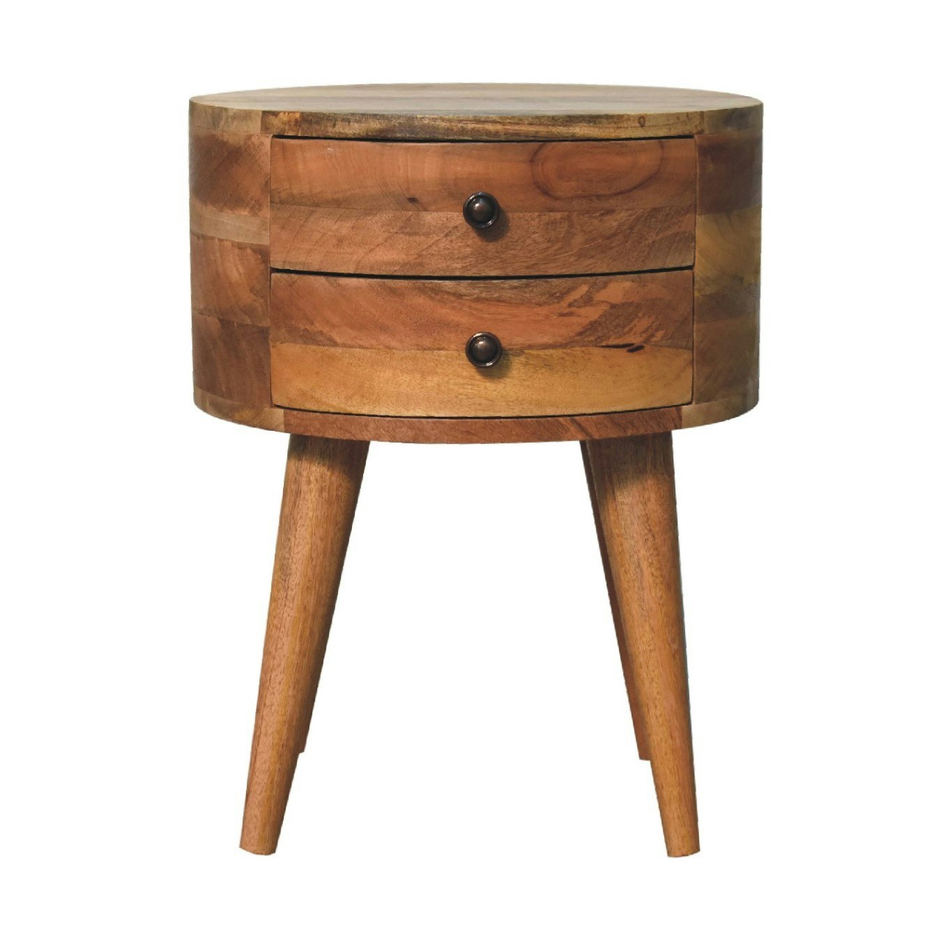 Odyssey Curved Bedside Table W/ 3 Drawers by Artisan Furniture