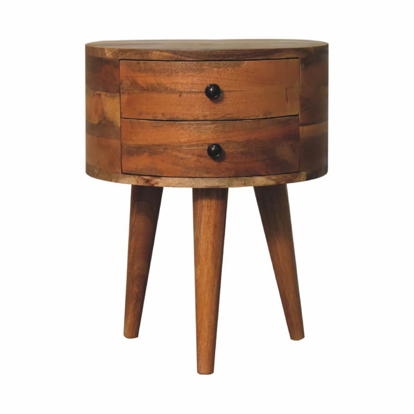 Odyssey Oak Tripod Bedside Table - Mango Wood by Artisan Furniture