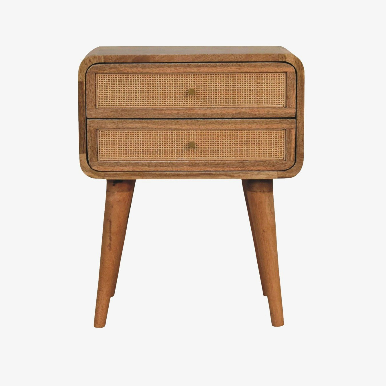 Larrisa Woven 2 Drawers Bedside Table by Artisan Furniture