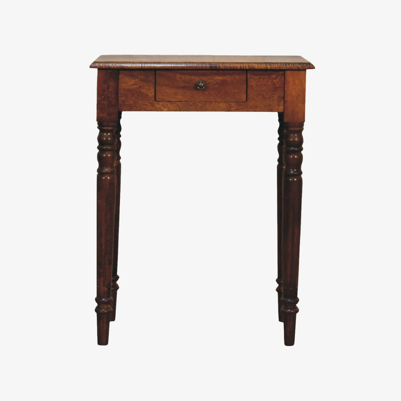 Chestnut Turned Leg Writing Desk by Artisan Furniture