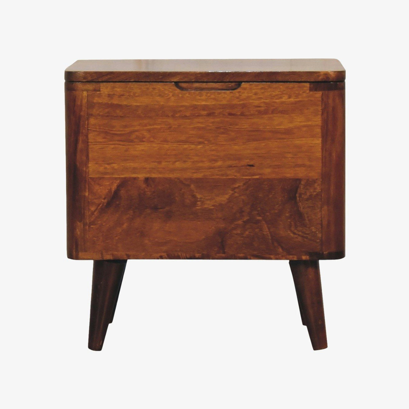 Chestnut Lid-up Storage Stool by Artisan Furniture