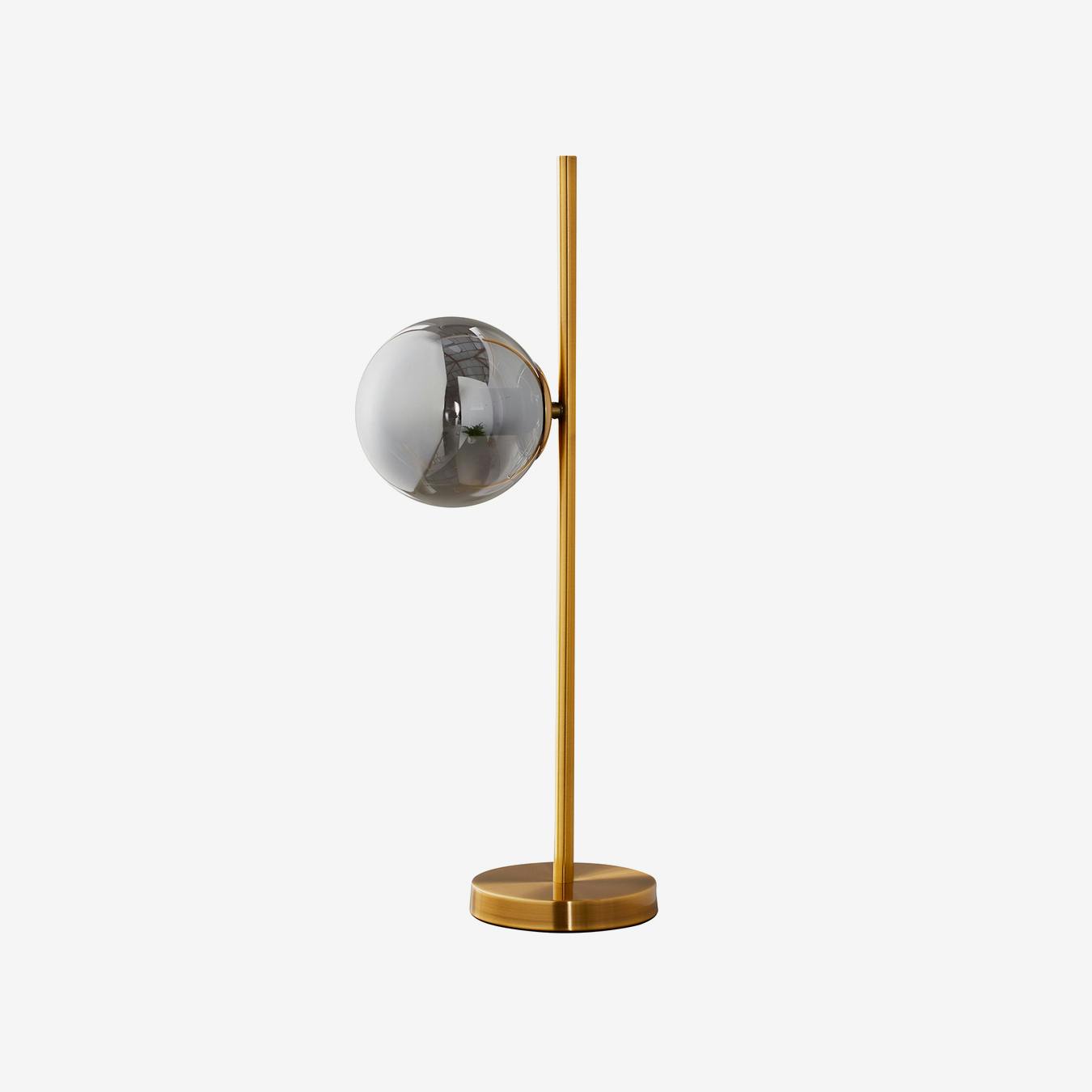 gold sphere table lamp