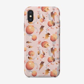 Peachy Bolts Salmon Phone Case