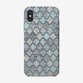 Morrocan Tiles Teal Blue Phone Case