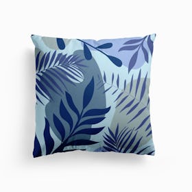 Blue Foliage Cushion