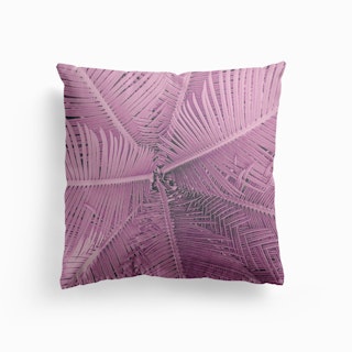 Palm Pastel Pink Cushion