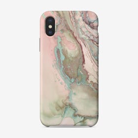 Alcohol Ink Pastel Teal Phone Case