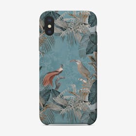 Birds Of Paradise Pastel Blue Phone Case