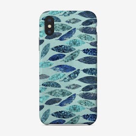 Blue Mermaid Feathers Phone Case