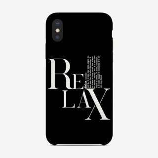 Relax Black Phone Case