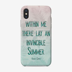 Summer Quote Palm Leaves Phone Case