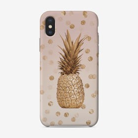 Pastel Gold Pineapple Phone Case