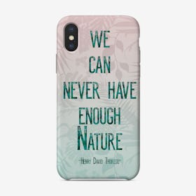 Nature Quote Palm Leaves Phone Case