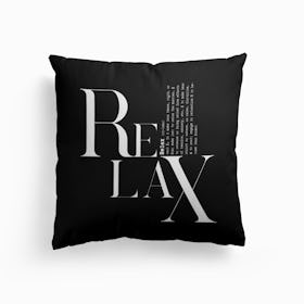 Relax Black Cushion