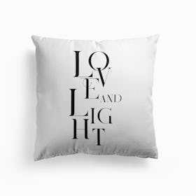 Love And Light White Cushion