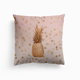 Pastel Gold Pineapple Cushion