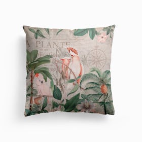 Nostalgic Cockatoo Jungle Cushion