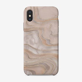 Marble Apricot Phone Case