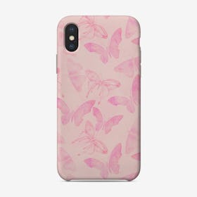 Pastel Pink Butterflies Phone Case