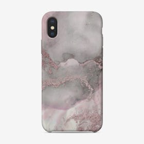 Alcohol Ink Indie Pink Glitter 2 Phone Case