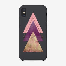 Gold Purple Triangle Phone Case