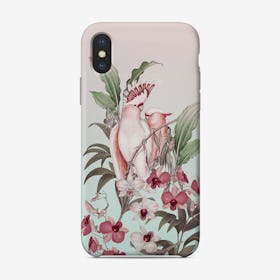 Pastel Cockatoos Paradise Phone Case