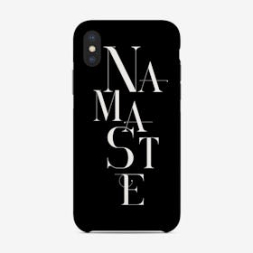 Namaste Black Phone Case