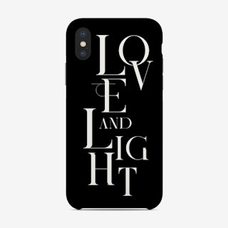 Love And Light Black Phone Case