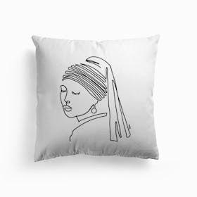 Girl With A Pearl Earring Cushion
