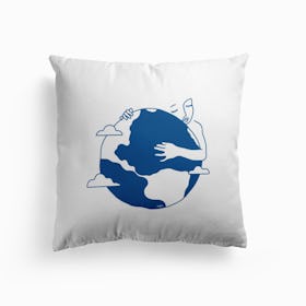 Pale Blue Dot Cushion